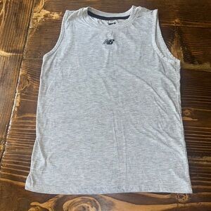 New Balance Gray Cotton-Blend Tank Top